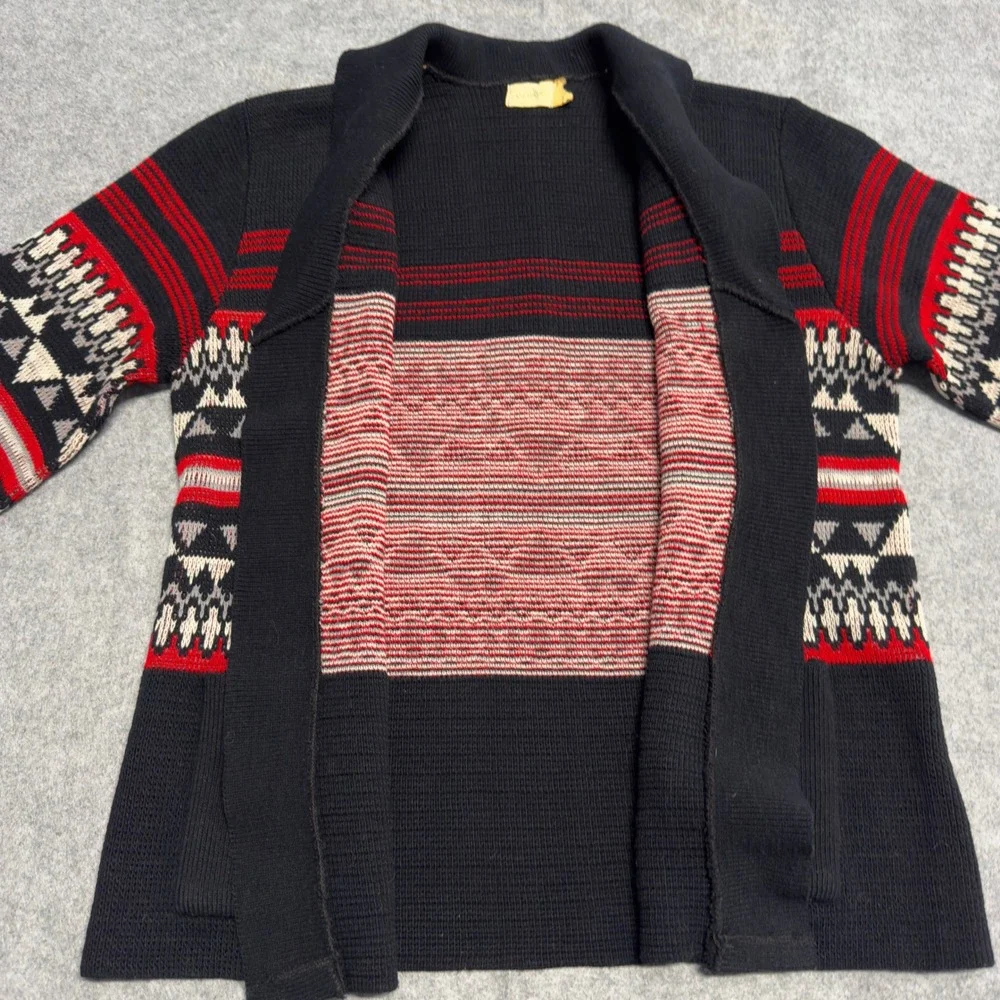 Vintage Lane Bryant Shawl Collar Cardigan Sweater Geometric Fair Isle 2X - Picture 7 of 11